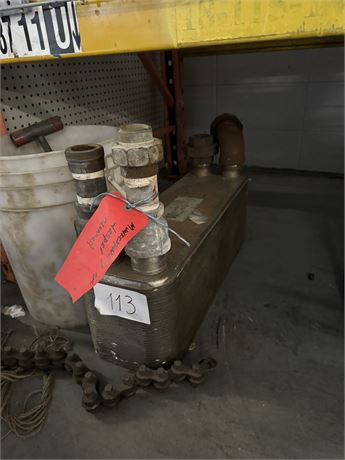 Lot 113 - Alfa Laval  refrigerant heat exchanger