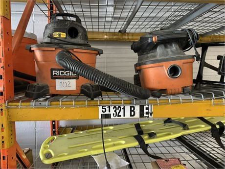 Lot 102 - Ridgid shop vac