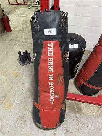 Lot 94 - Large Leather Heavy Punching Bag for Boxing 100 lbs