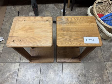 Lot 2-72 - Wood Bed Side Tables