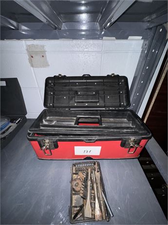 Lot 171 - Toolbox With Misc Tools