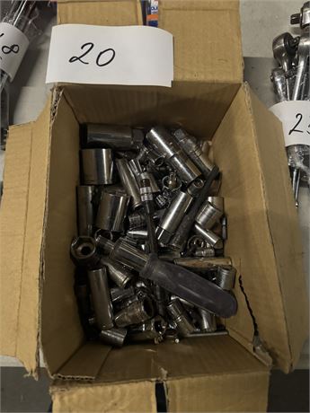 Lot 20 - Box of Various Sockets