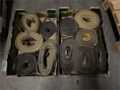 Lot 1-3 - 4" tie down straps