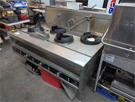Lot 56 - Stainless Steel Wok Stove