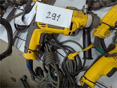 Lot 291 - VSR Drills Dewalt