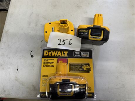 Lot 256 - DeWalt Batteries 18V