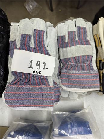 Lot 192 - Work Gloves, Leather-Palm