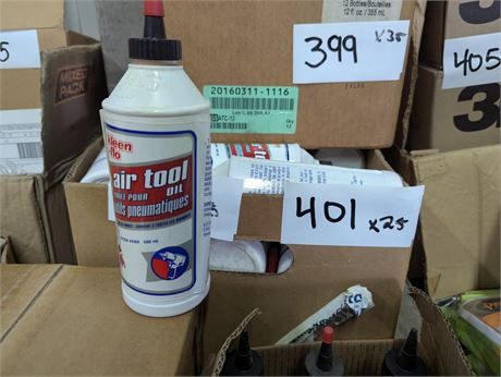 Lot 401 - Air Tool Oil