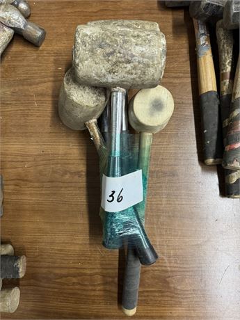 Lot 36 - Rubber Hammers and Mallets