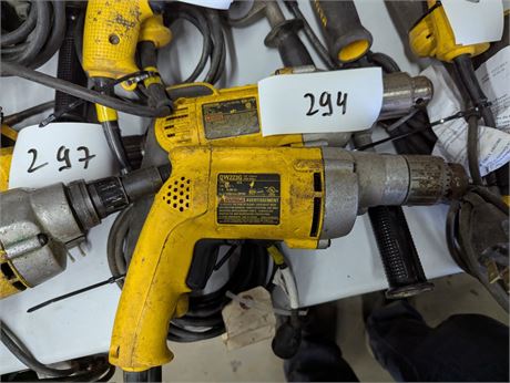 Lot 294 - VSR Drills DeWalt