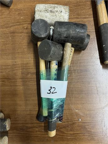 Lot 32 - Rubber Hammers and Mallets