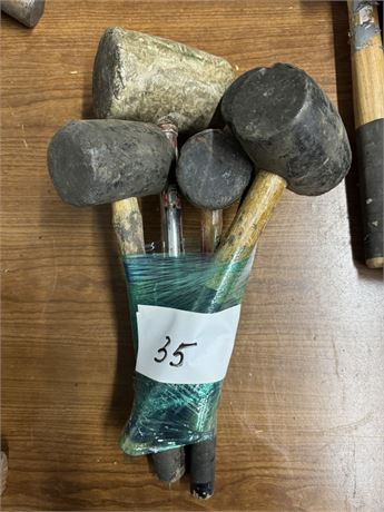 Lot 35 - Rubber Hammers and Mallets