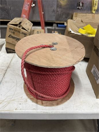 Lot 479 - Red Ppoly Rope on Reel