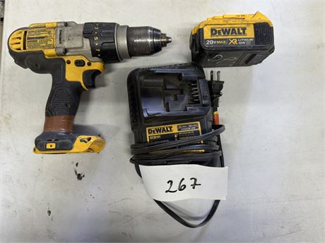 Lot 267 - Battery Charger DeWalt,Battery 20V,Cordless Drill DeWalt