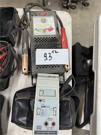 Lot 93 - Illuminometer and Car Battery Load Tester