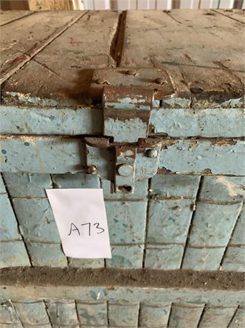 Lot 73 - Wooden Crate with Iron Reinforcement