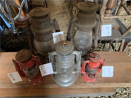 Lot 175 - Vintage Oil Lanterns