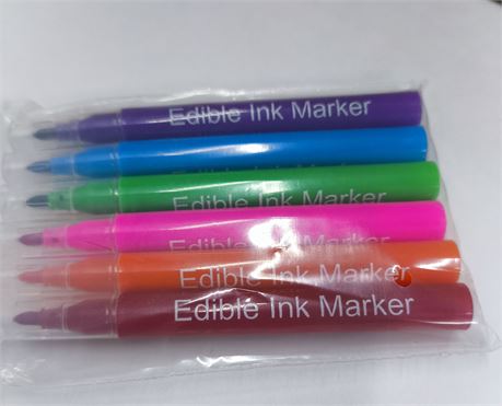 Lot X-1 - Jig Jag Mini Edible Ink Markers 6 pk