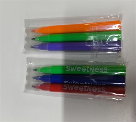 Lot X-5 -  Jig Jag Mini Edible Ink Markers 3 pk