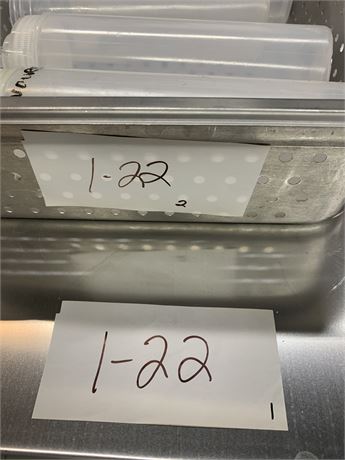 Lot 1-22 - Stainless Steel Baking Sheets and Insert