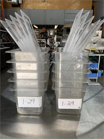 Lot 1-29 - Various-sized Food Inserts with Lids