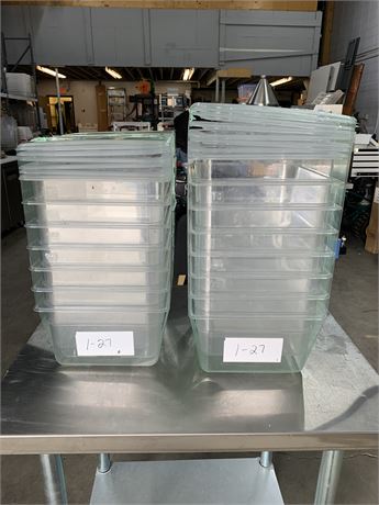 Lot 1-27 - Various-sized Food Inserts with Lids