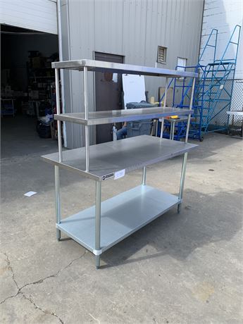 Lot 1-56 - Stainless Steel Table With Shelf