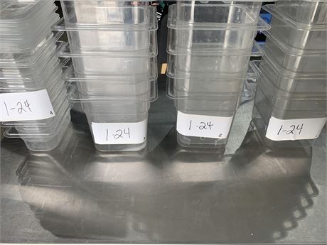 Lot 1-24 - Plastic Food Inserts