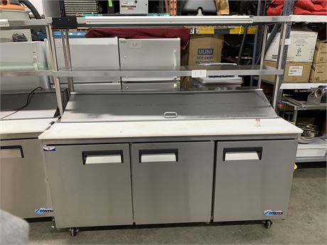 Lot 1-3 - Foster 3-Door Sandwich Prep Cooler