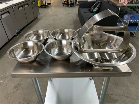 Lot 1-13 - Colander, Mixing Bowl, Pizza Cutter