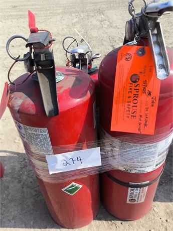 Lot 274 - 10lb & 20lb fire extinguishers