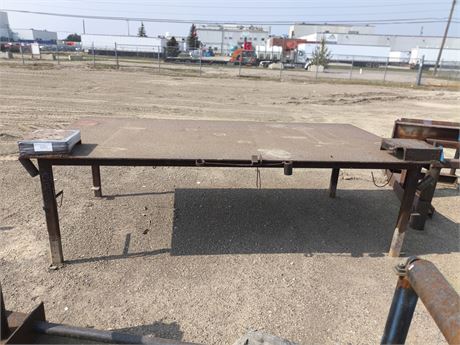 Lot 221 - Steel work bench