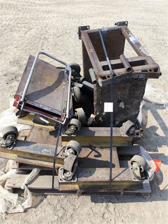 Lot 253 - Shop dollies and cart