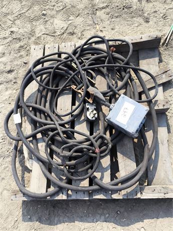 Lot 247 - Welder cord w/two ground cables