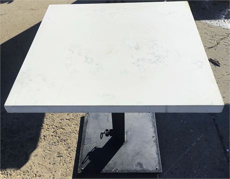 Lot R17 - Outdoor Resin Table With Sintered Stone Top