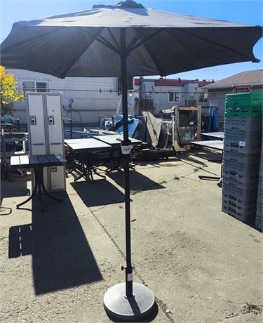 Lot 123 - Patio Ambrella with Stand
