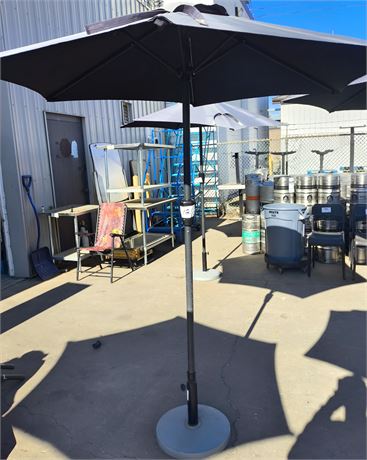 Lot 120 - Patio Ambrella with Stand