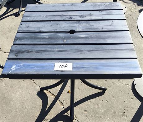 Lot 102 - 32" Square Table with Ambrella Hole