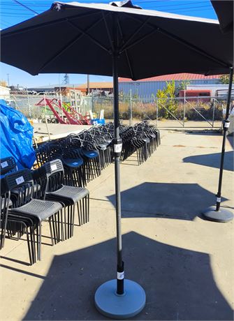 Lot 119 - Patio Ambrella with Stand