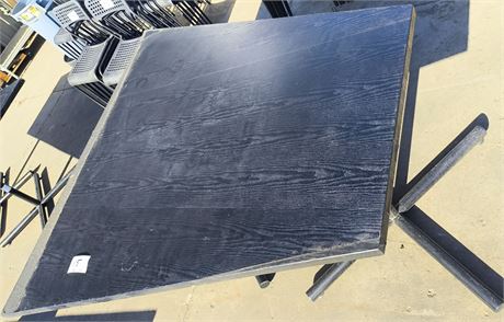 Lot 115 - Trapezoidal Table on 2 Bases