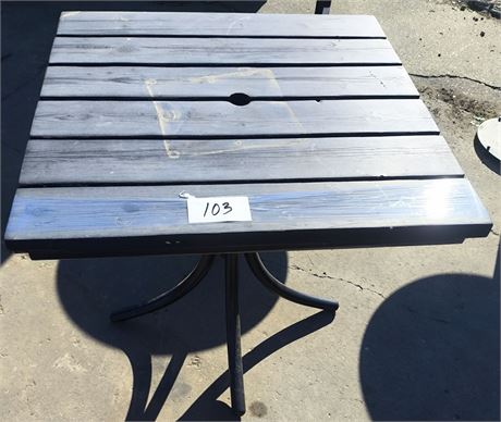 Lot 103 - 32" Square Table with Ambrella Hole