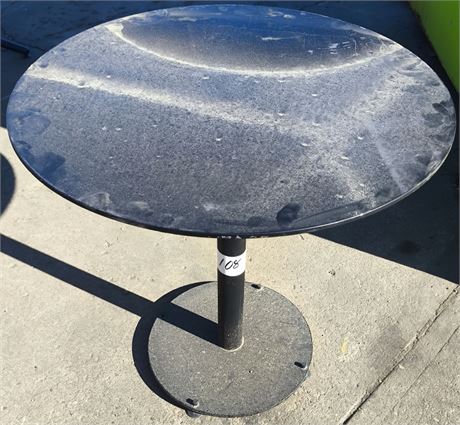 Lot 108 - 30" Round Metal Table