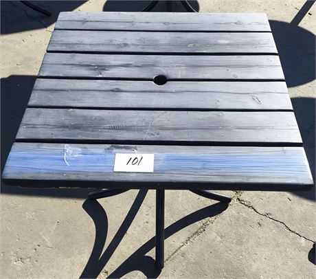 Lot 101 - 32" Square Table with Ambrella Hole