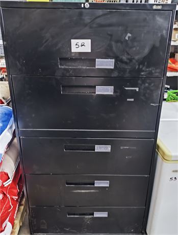 Lot 52 - File Cabinet 5-Drawer (no Keys)