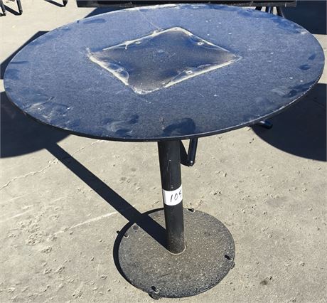 Lot 105 - 30" Round Metal Table