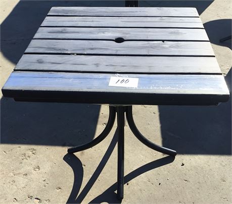 Lot 100 - 32" Square Table with Ambrella Hole