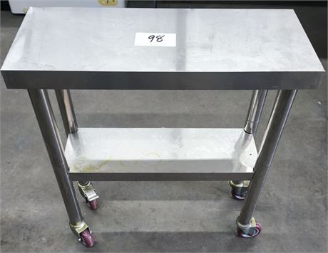 Lot 98 - Stainless Steel Work Prep Table