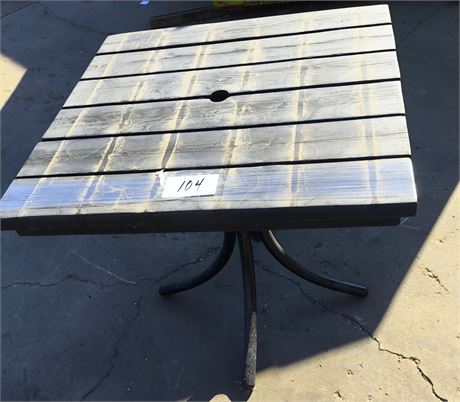 Lot 104 - 32" Square Table with Ambrella Hole