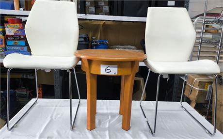 Lot 6 - Round Table and Chairs