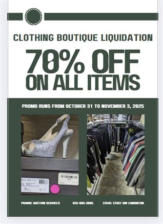 Clothing Boutique Liquidation